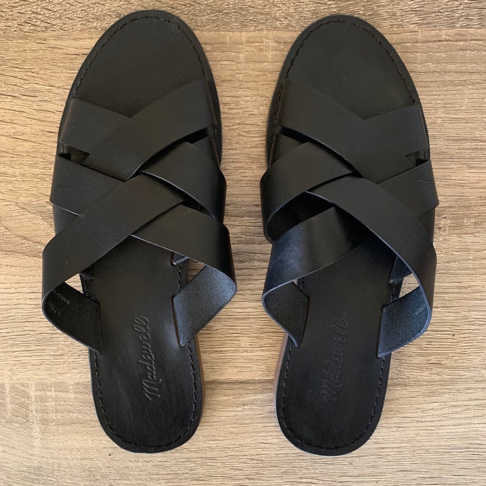 Madewell Boardwalk Woven Slide Sandal